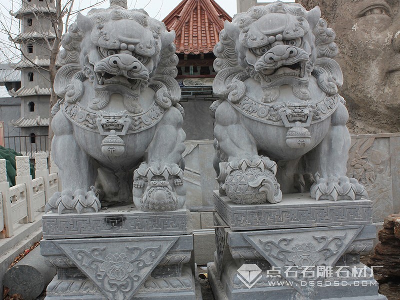石雕獅子 青石獅子