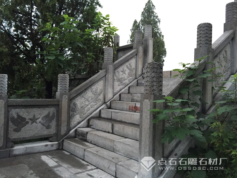 青石欄桿 烈士陵園欄桿