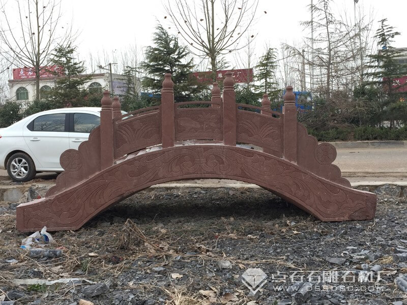 小橋 石橋 紅砂巖石拱橋