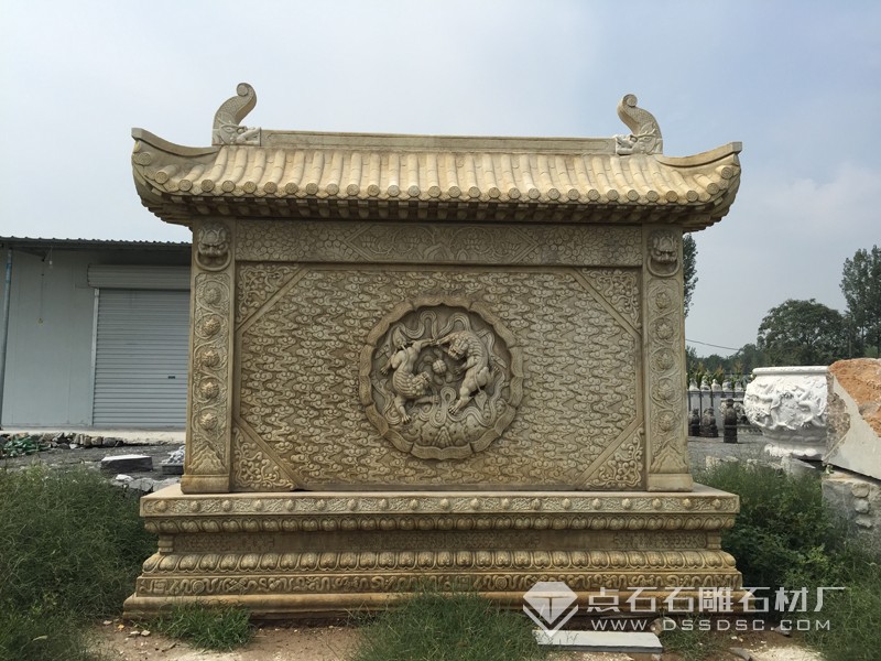 仿古照壁 漢白玉照壁