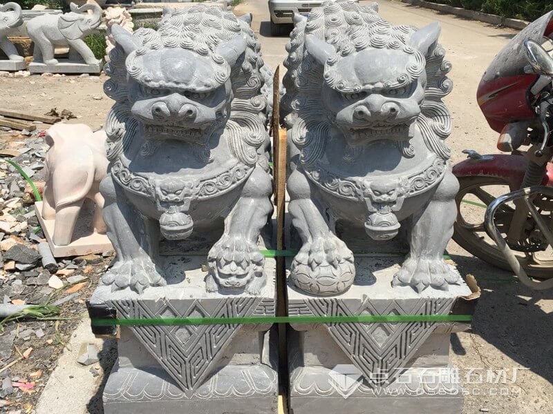 石雕獅子 青石獅子