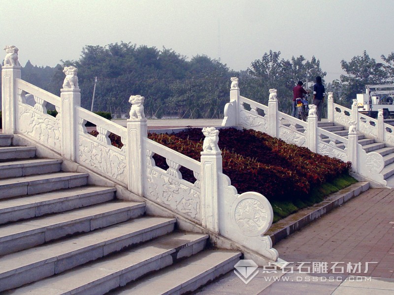 漢白玉欄桿 雪花白欄桿