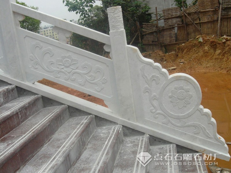 漢白玉欄桿 浮雕石護欄