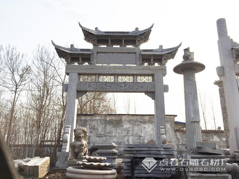 村莊石牌坊 一門三樓