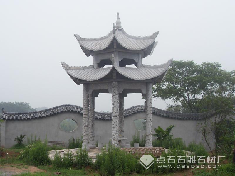 石雕涼亭