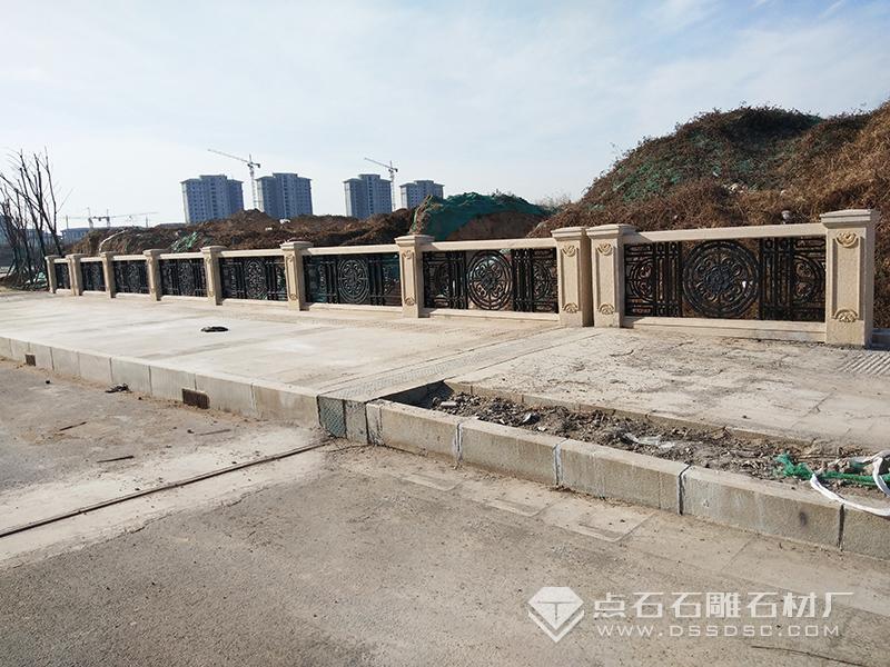 歐式鐵藝石欄桿橋梁石材妝飾工程